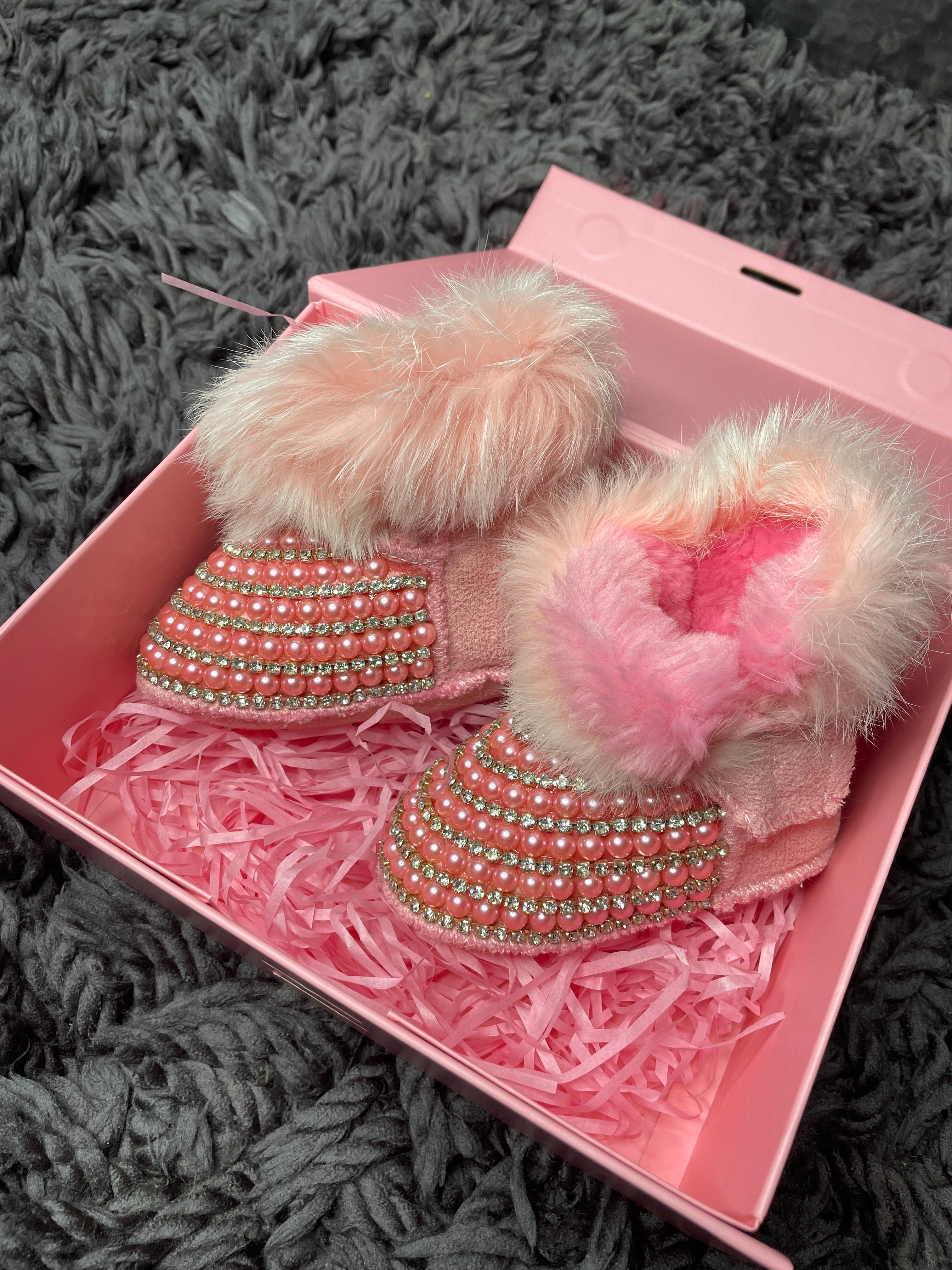 Pink Pearl Booties 💕