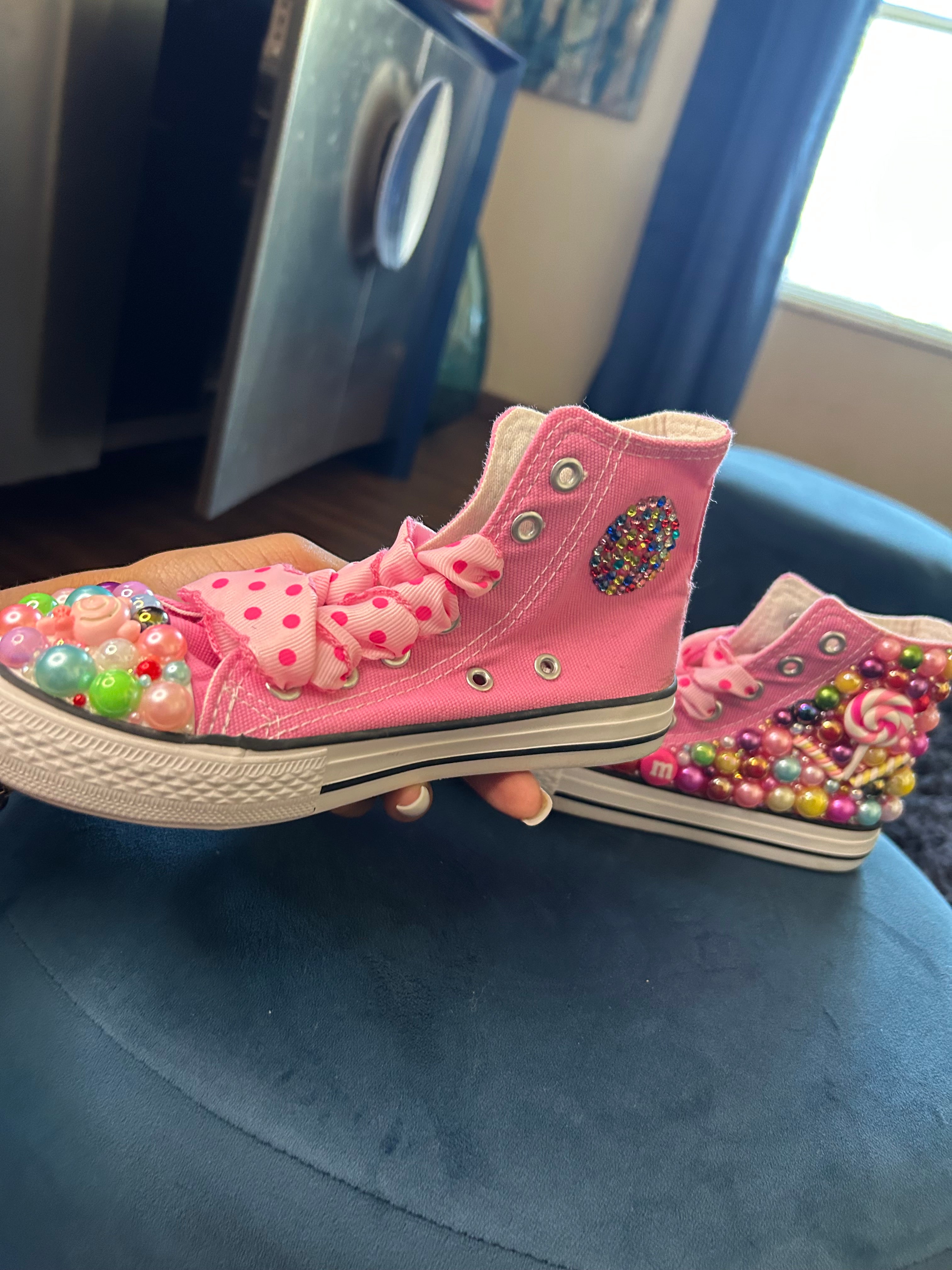 Pink Candy Crush pearl Shoes 💕 🍭