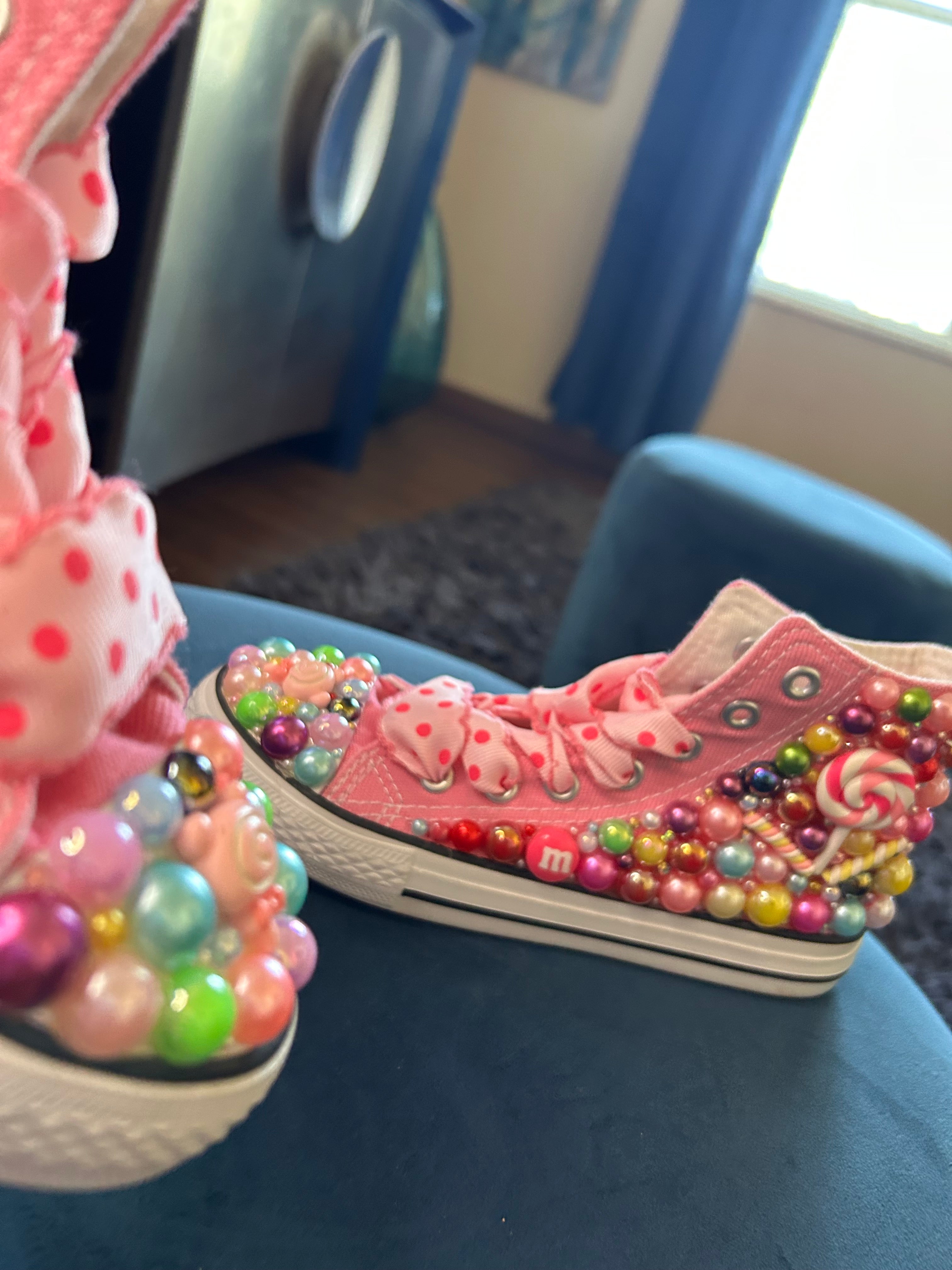 Pink Candy Crush pearl Shoes 💕 🍭