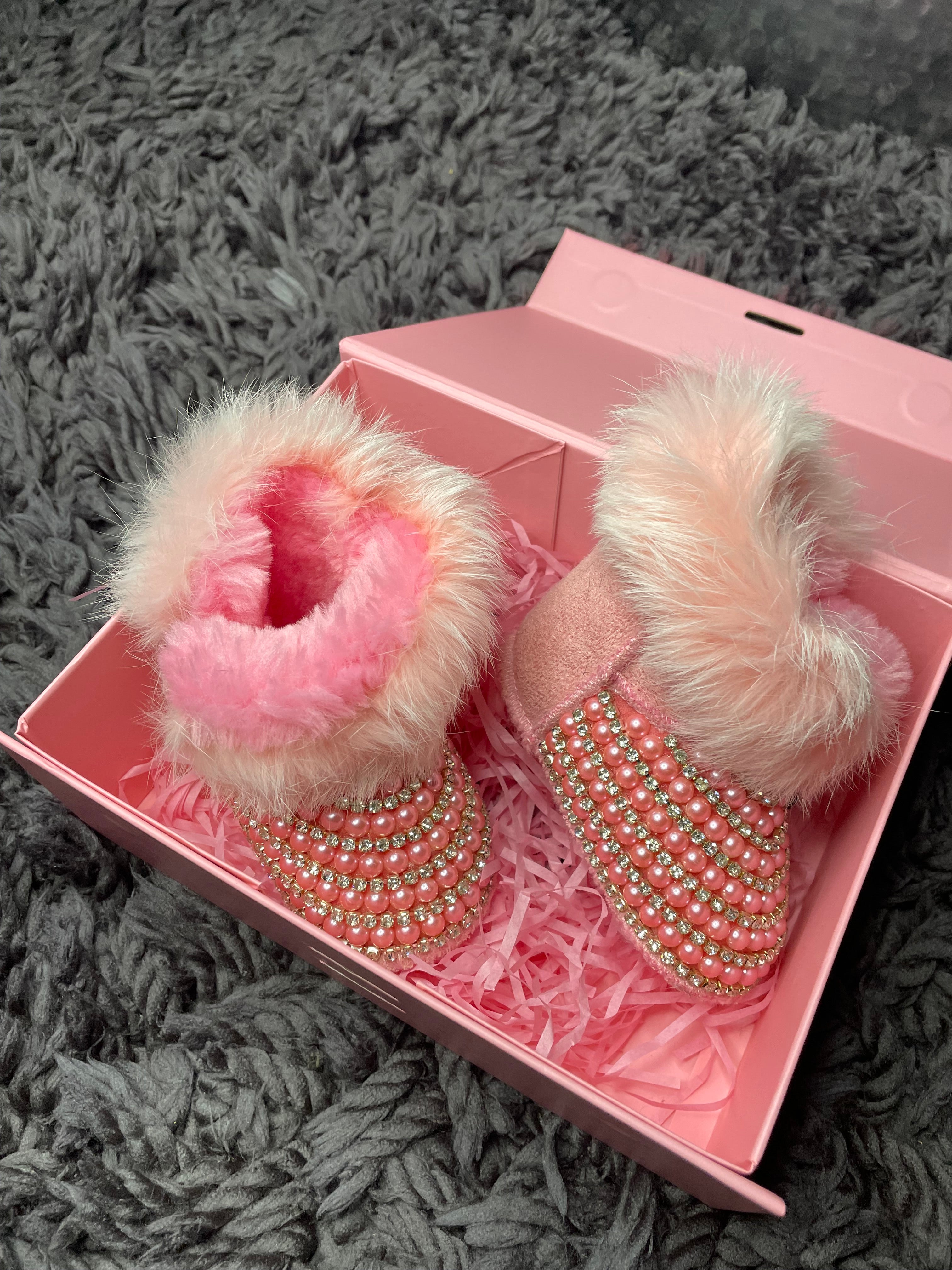 Pink Pearl Booties 💕