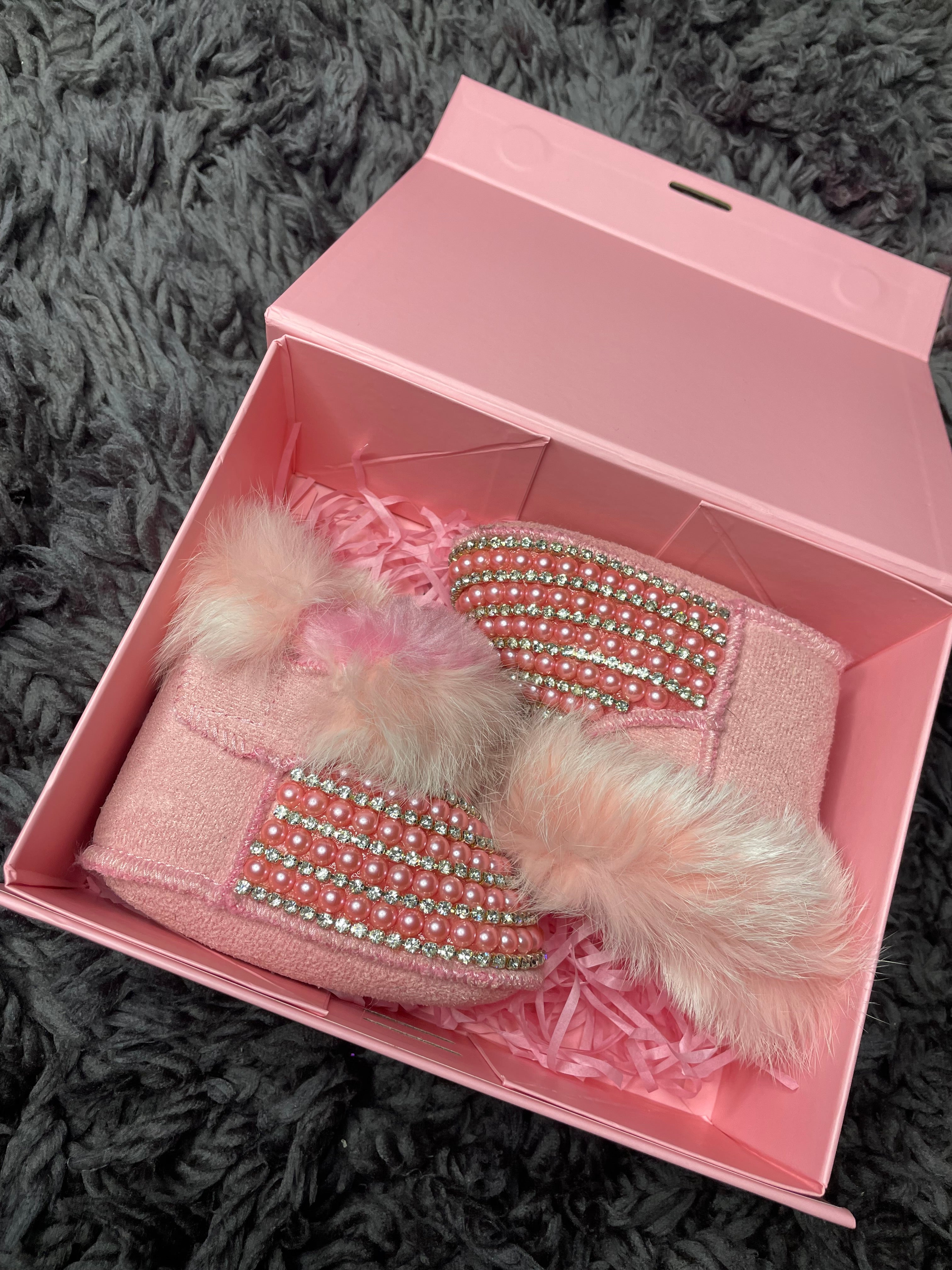 Pink Pearl Booties 💕
