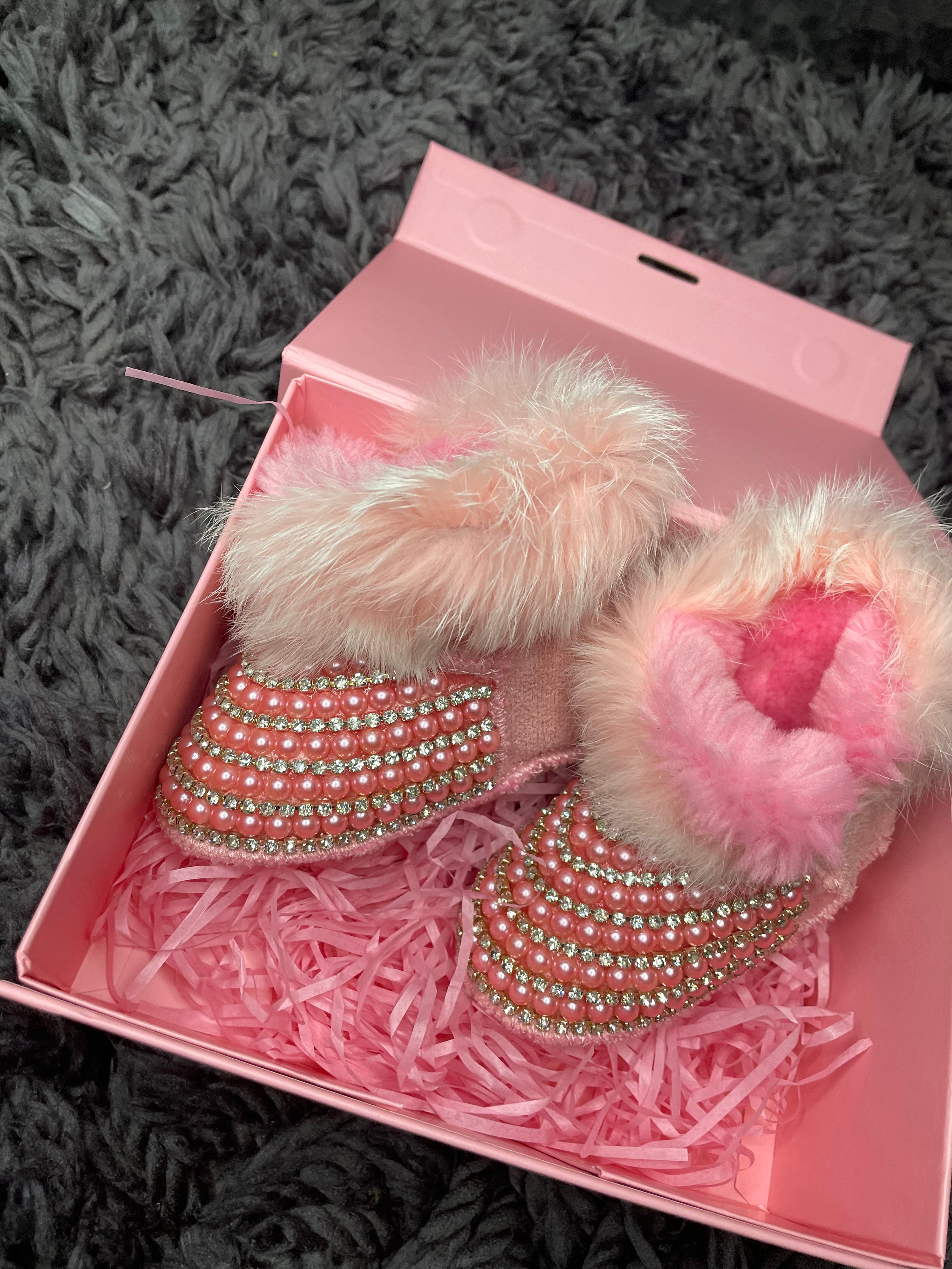 Pink Pearl Booties 💕